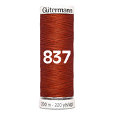 Gutermann garen | 200m | 837 donker brique naaigaren GM - 200 - 837 - DONKER - BRIQUE 4008015034085